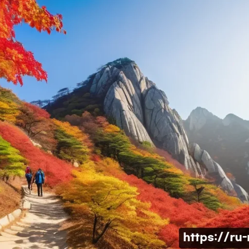 강원도 설악산 등반 - **Vibrant Autumn Hike in Seoraksan National Park**
A breathtaking panoramic view of Seoraksan Na...