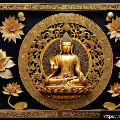 Home 30 백제 금동대향로 발견 - A highly detailed image of an ancient Baekje-era golden Buddhist artifact displayed in a museum sett...